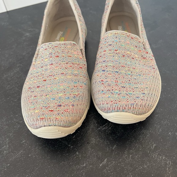Skechers Shoes - Skechers Relaxed Fit Tan and Rainbow Women's Size 7 - Roomy Toebox, Cushioned